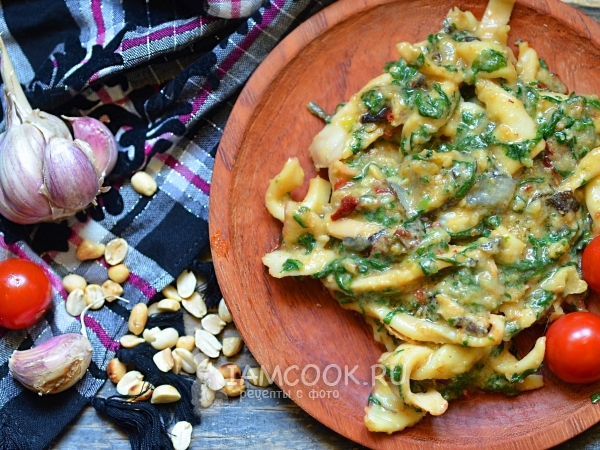 Африканский соус со шпинатом с рыбой, рецепт с фото