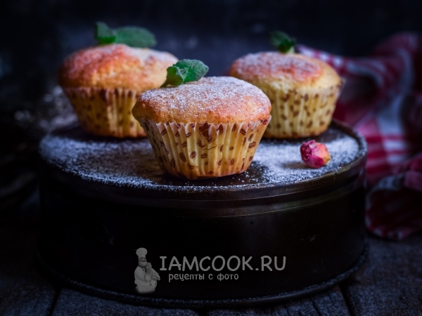 Творожные кексы в силиконовых формочках, рецепт с фото