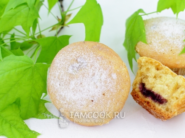 Маффины с вареньем, рецепт с фото