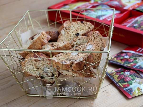 Итальянское печенье «Бискотти» с миндалем, рецепт с фото
