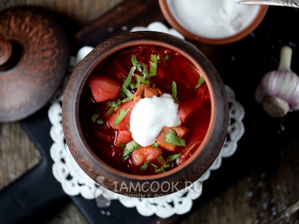 Борщ с курицей (классический рецепт), рецепт с фото