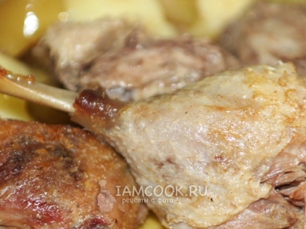 Утка с яблоками в рукаве, рецепт с фото