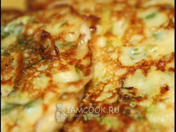 Оладьи из кабачков цуккини, рецепт с фото