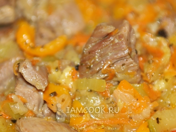 Индейка тушеная с овощами, рецепт с фото