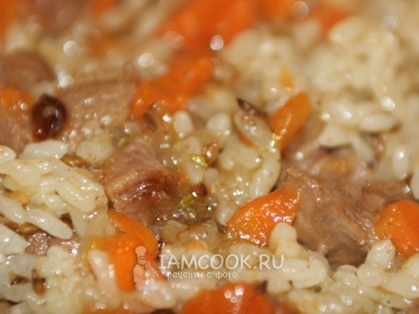 Домашний плов с бараниной в казане, рецепт с фото
