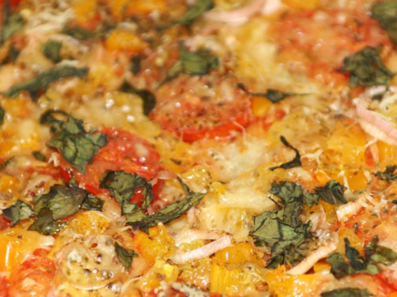 Пицца овощная по-домашнему, рецепт с фото