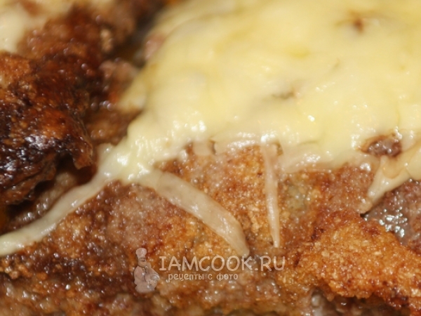 Ромштекс из говядины с сыром, рецепт с фото