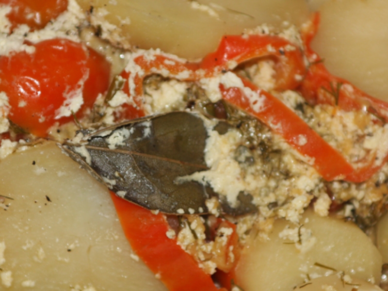 Морской окунь с овощами в фольге, рецепт с фото