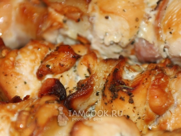 Шашлык из курицы в духовке, рецепт с фото