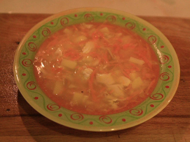 Картофельный суп с курицей, рецепт с фото