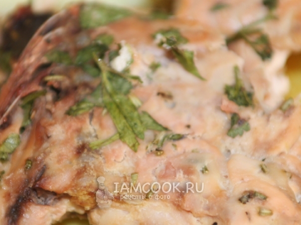 Горбуша запеченная в духовке в фольге, рецепт с фото