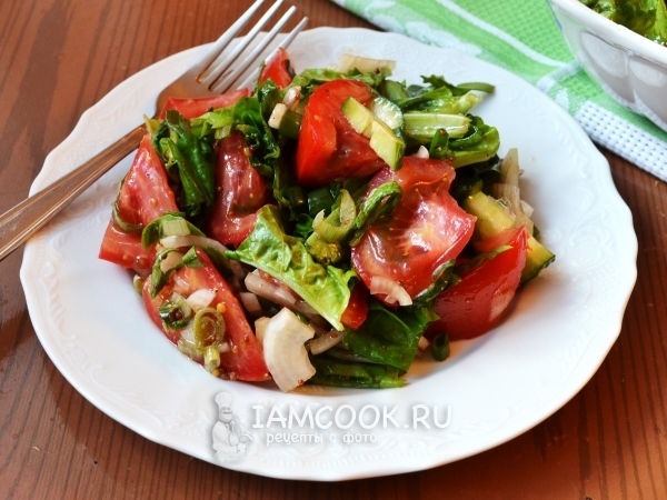 Соус для овощного салата, рецепт с фото