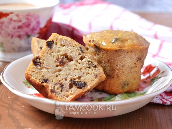 Бананово-яблочные маффины, рецепт с фото