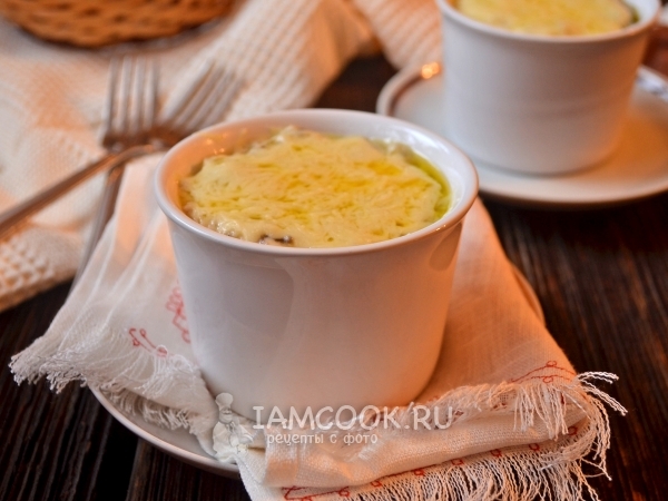 Жюльен с креветками, рецепт с фото