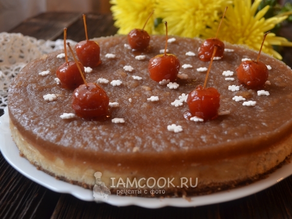 Творожно-яблочный торт, рецепт с фото