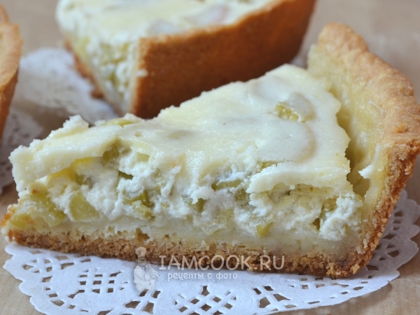 Пирог с ревенем, рецепт с фото