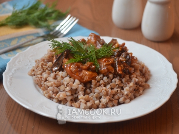 Гречка в томатно-горчичном соусе, рецепт с фото