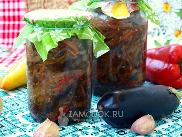 Баклажаны по-корейски на зиму, рецепт с фото