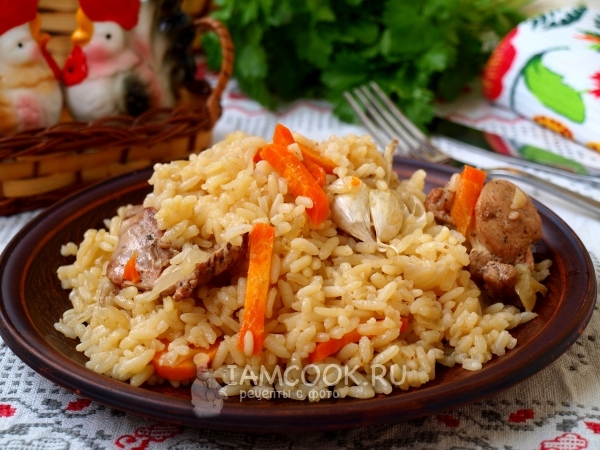 Плов с кроликом, рецепт с фото