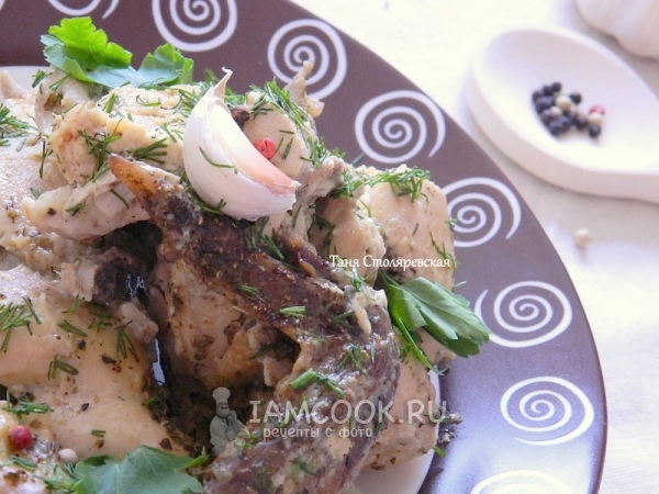 Курица в молоке, запеченная в духовке, рецепт с фото