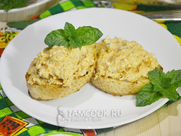 Паштет из сельди с морковью и плавленным сыром, рецепт с фото