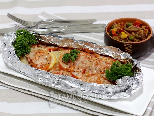 Горбуша по-итальянски, рецепт с фото