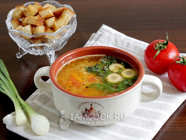 Постный суп из чечевицы, рецепт с фото