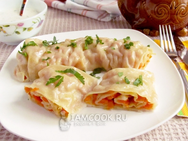 Ханум с тыквой, рецепт с фото