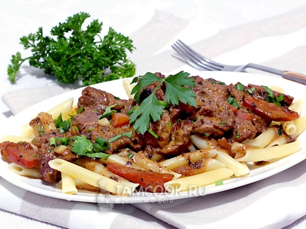 Говядина в сливочном соусе, рецепт с фото