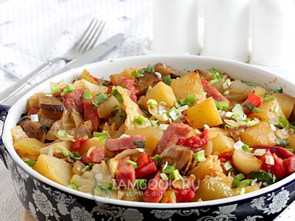 Запеченные овощи на гарнир, рецепт с фото