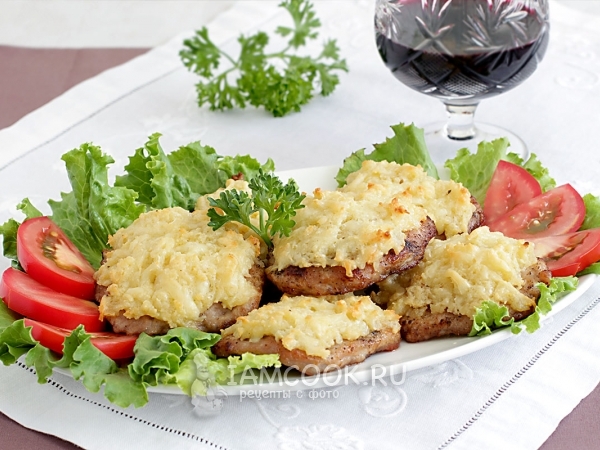Эскалоп из свинины в духовке, рецепт с фото