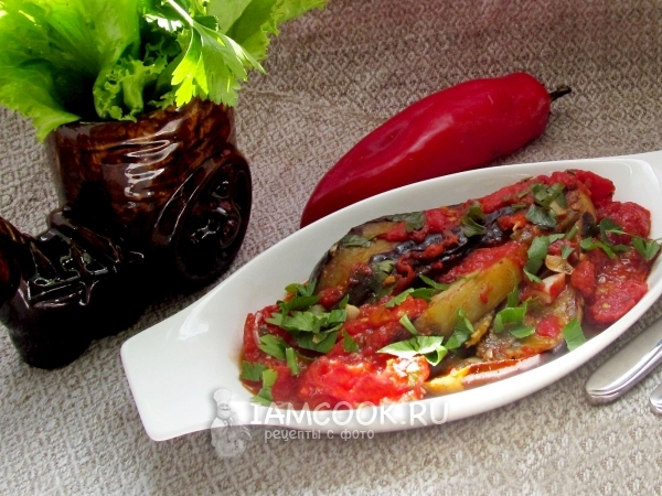 Баклажаны по-кавказски, рецепт с фото