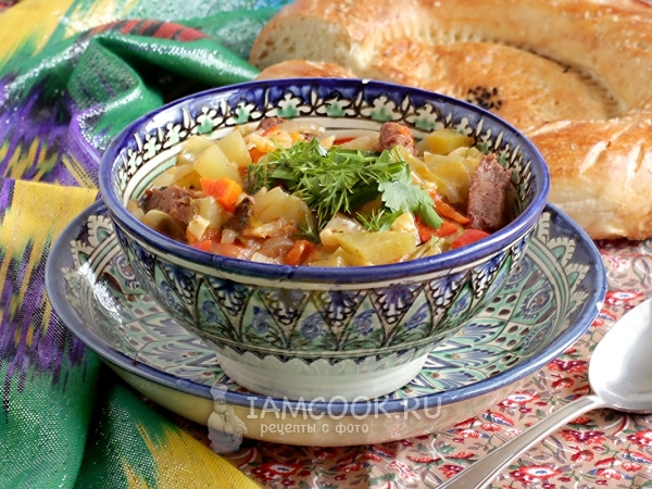 Лагман по-узбекски, рецепт с фото