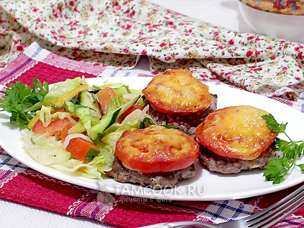 Бифштекс «под шапочкой», рецепт с фото