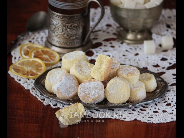 Песочное печенье с крахмалом (рассыпчатое), рецепт с фото