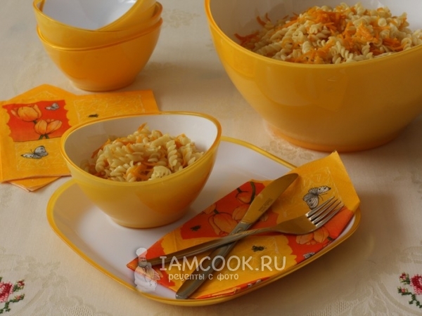 Салат с морковью и лапшой, рецепт с фото