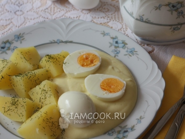 Яйца в горчичном соусе, рецепт с фото