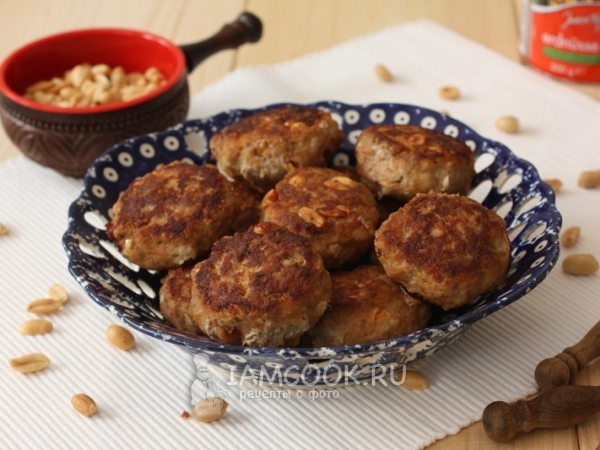 Котлеты с арахисом, рецепт с фото