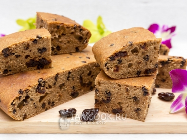 Цельнозерновой пирог с вяленой вишней и шоколадом, рецепт с фото