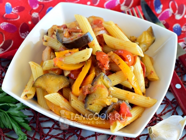 Паста с баклажанами, рецепт с фото