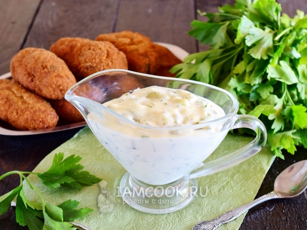 Соус к рыбным котлетам, рецепт с фото