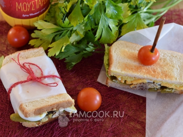 Рыбный сэндвич, рецепт с фото