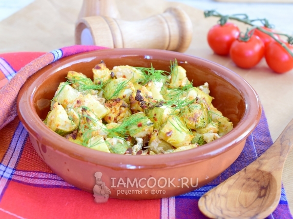 Кабачки в сметане в духовке, рецепт с фото