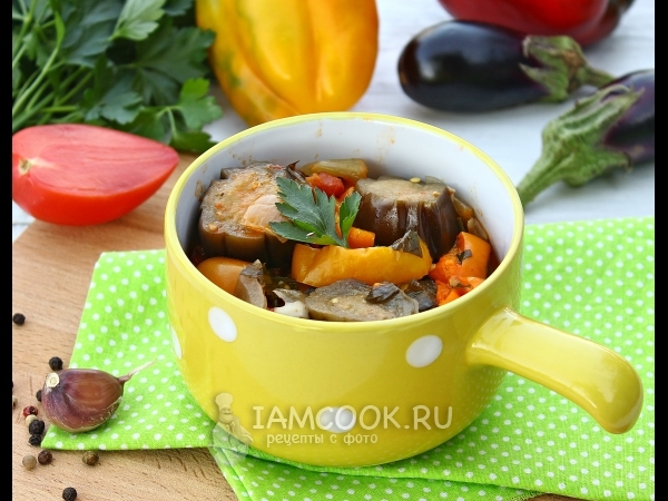 Баклажаны тушеные в мультиварке, рецепт с фото