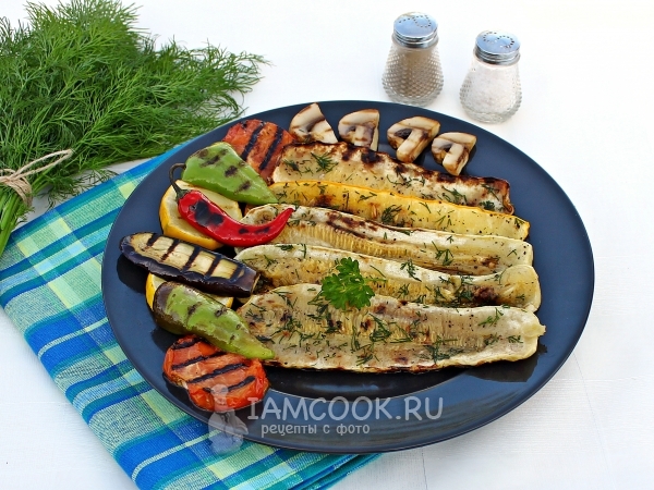Кабачки на мангале, рецепт с фото
