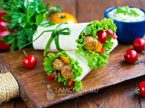 Шаурма вегетарианская, рецепт с фото