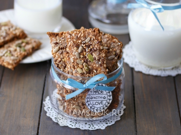 Норвежские зерновые хлебцы, рецепт с фото