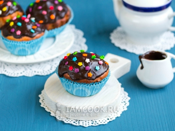 Шоколадная глазурь для кексов, рецепт с фото