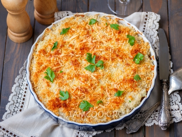 Гратен из цветной капусты, рецепт с фото