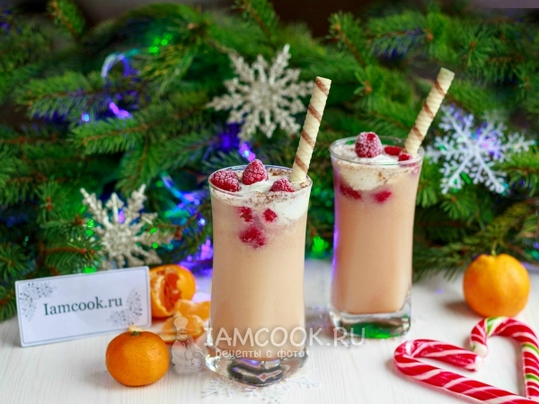 Безалкогольный коктейль «Снежок», рецепт с фото